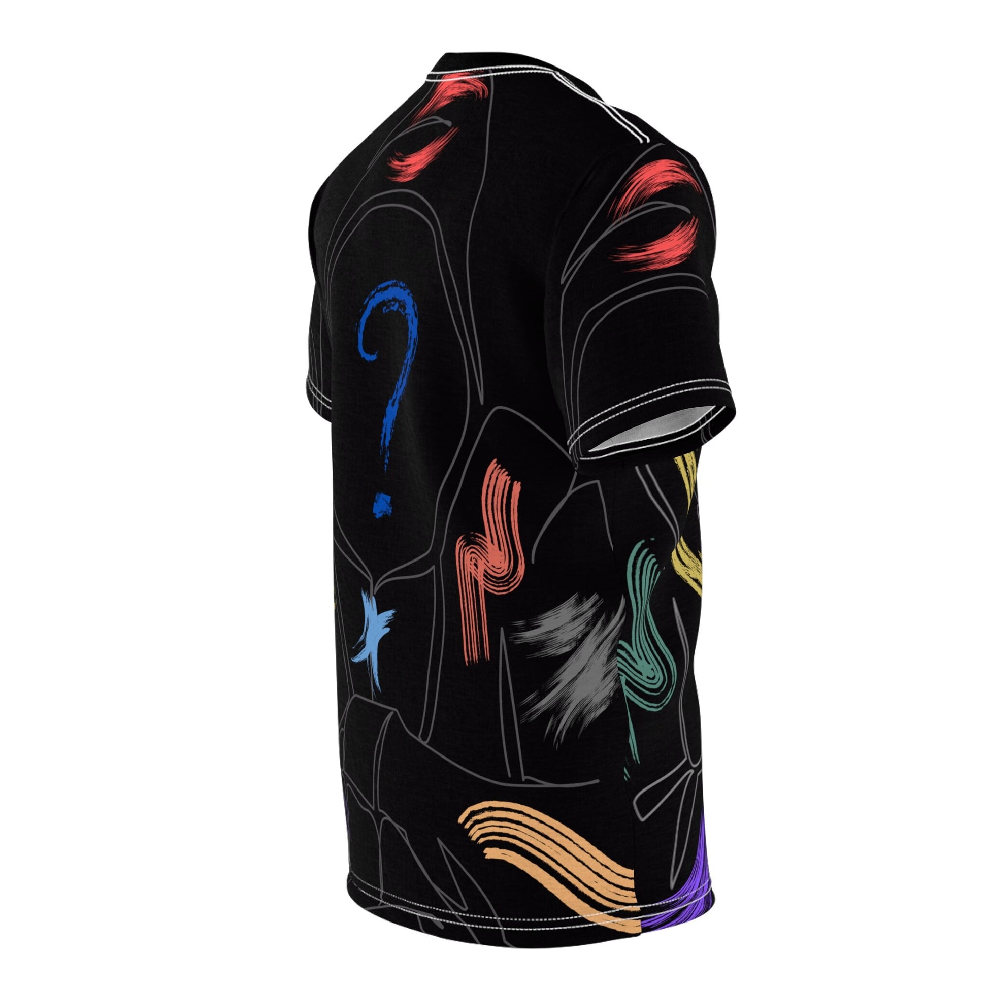 Paint Brush Stroke "Hoodie-Theme" All Over Print Unisex Cut & Sew T-Shirt