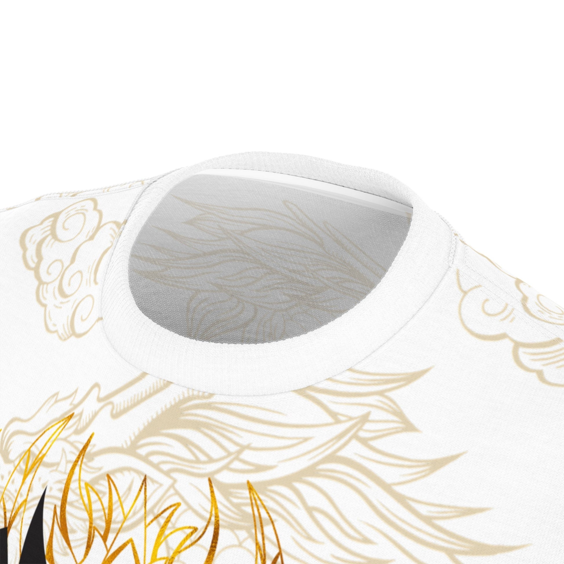 Whimsical Dragon Visage "All Over Print" Unisex Cut & Sew T-Shirt