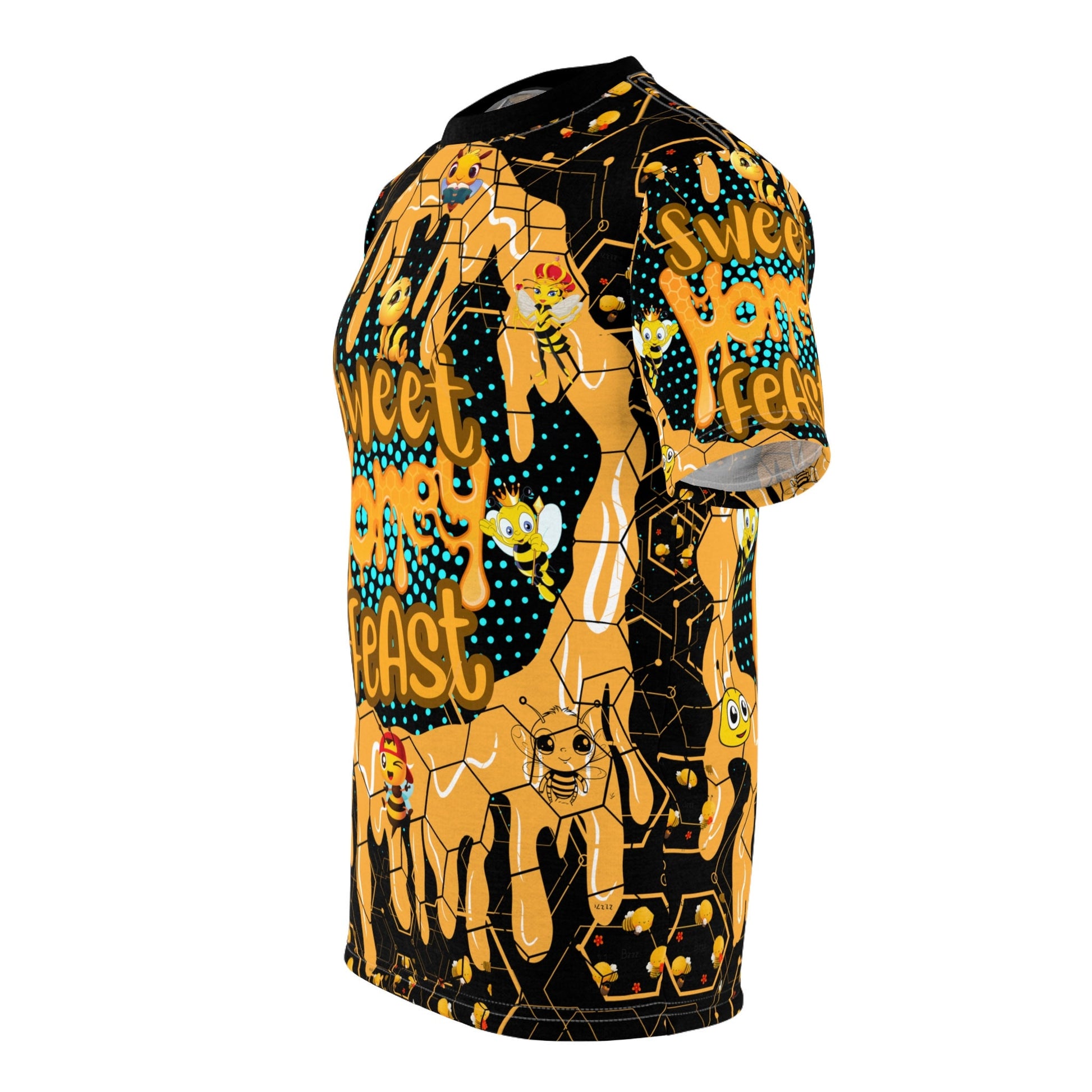 Sweet Golden Honey Feast Unisex Cut & Sew T-Shirt