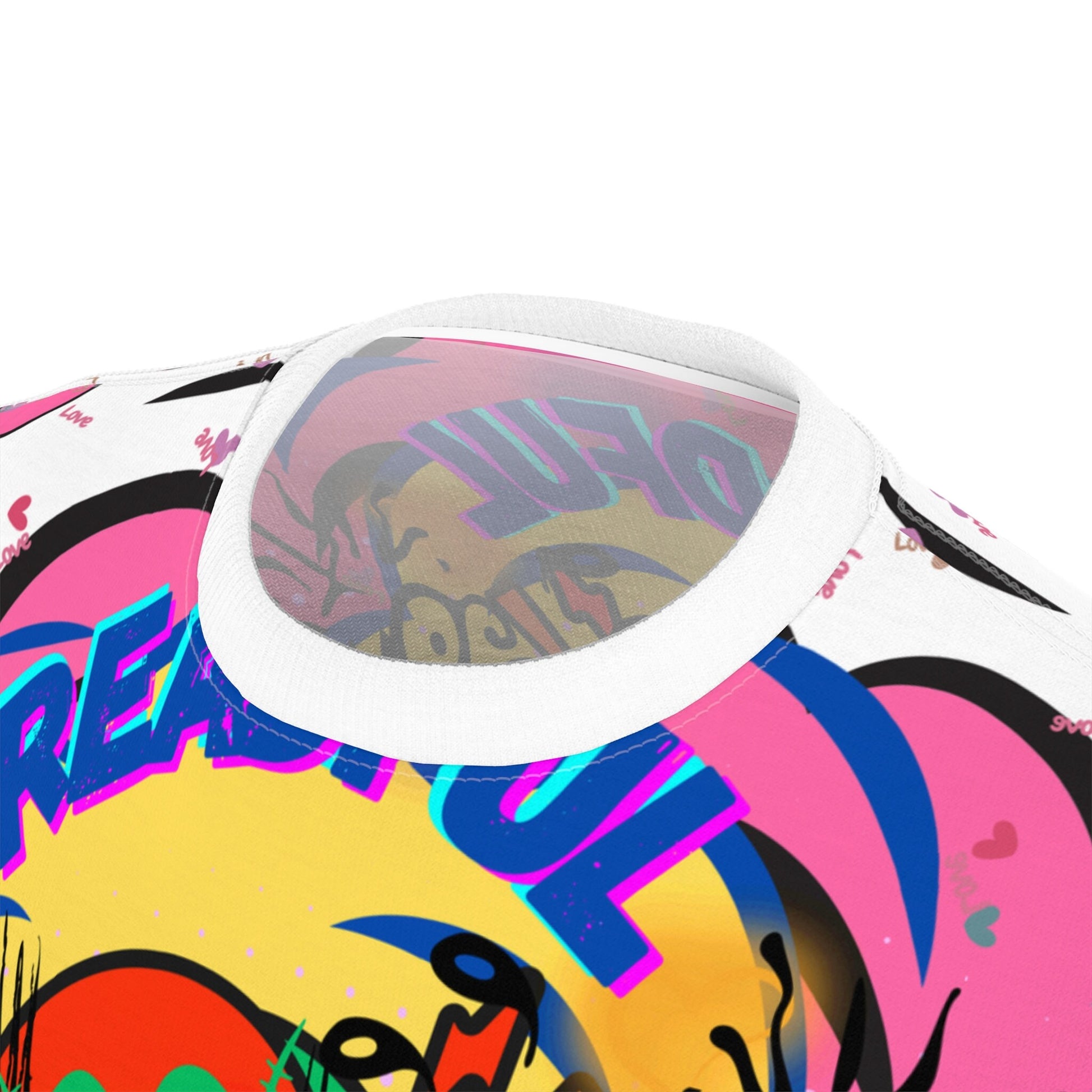 Dreadful! Yet Vibrant Facial Expressions Unisex Cut & Sew T-Shirt