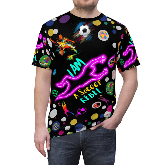 I Am A Soccer Rebel Unisex Cut & Sew T-Shirt