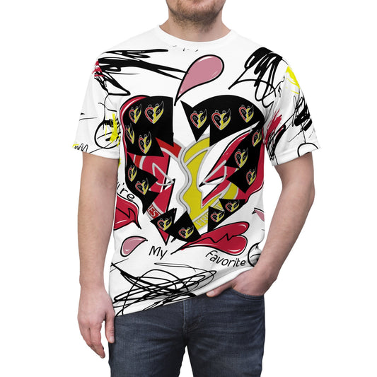 Deadpool Wolverine "You're My Favorite" Unisex Cut & Sew T-Shirt