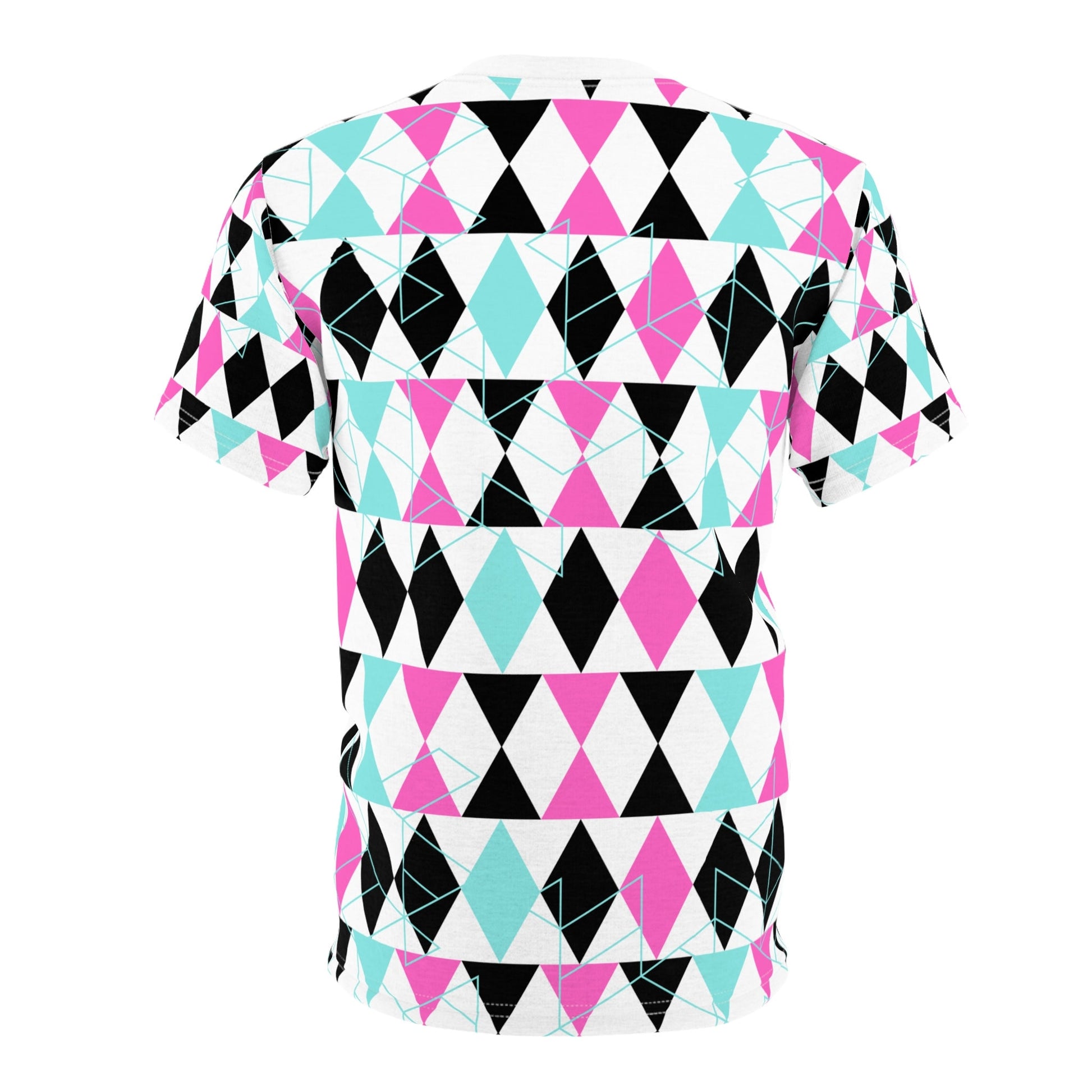 Vibrant Reflective Geometrical Pattern "All Over Print Unisex" Cut & Sew T-Shirt (AOP)