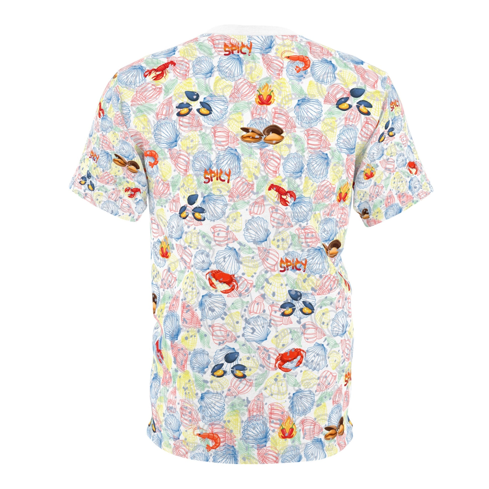Brilliant Mouthwatering Seafood "All Over Print" Unisex Cut & Sew T-Shirt