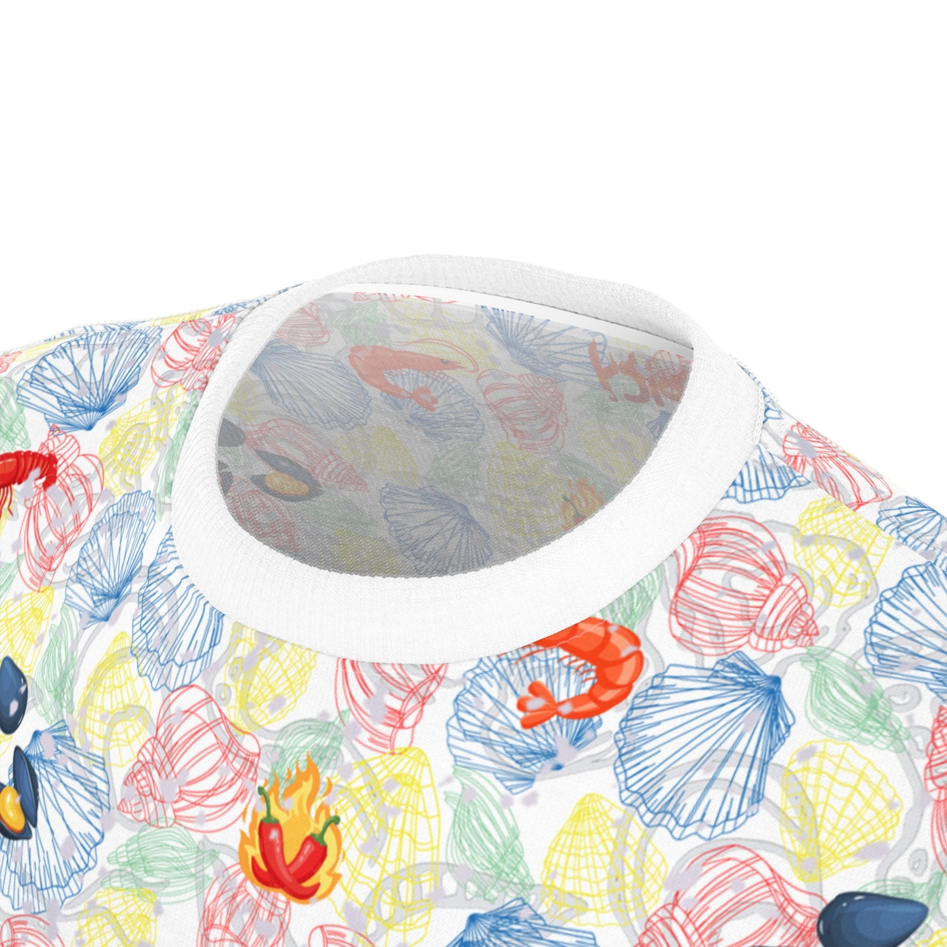 Brilliant Mouthwatering Seafood "All Over Print" Unisex Cut & Sew T-Shirt