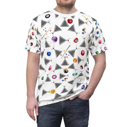 Stunning Champion-Style Billiard "All Over Print" Unisex Cut & Sew T-Shirt