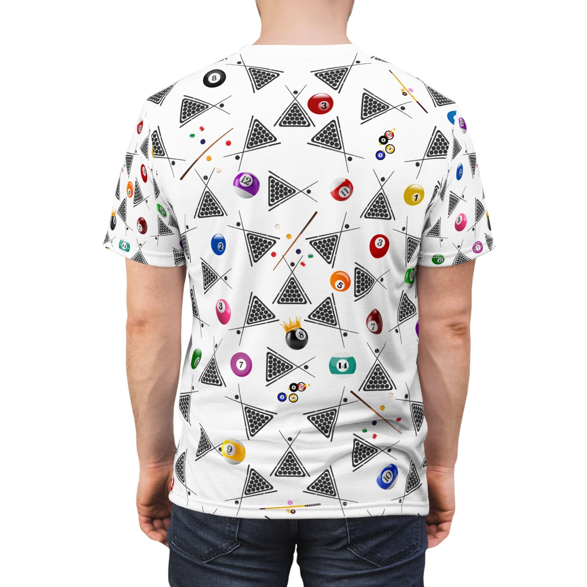 Stunning Champion-Style Billiard "All Over Print" Unisex Cut & Sew T-Shirt