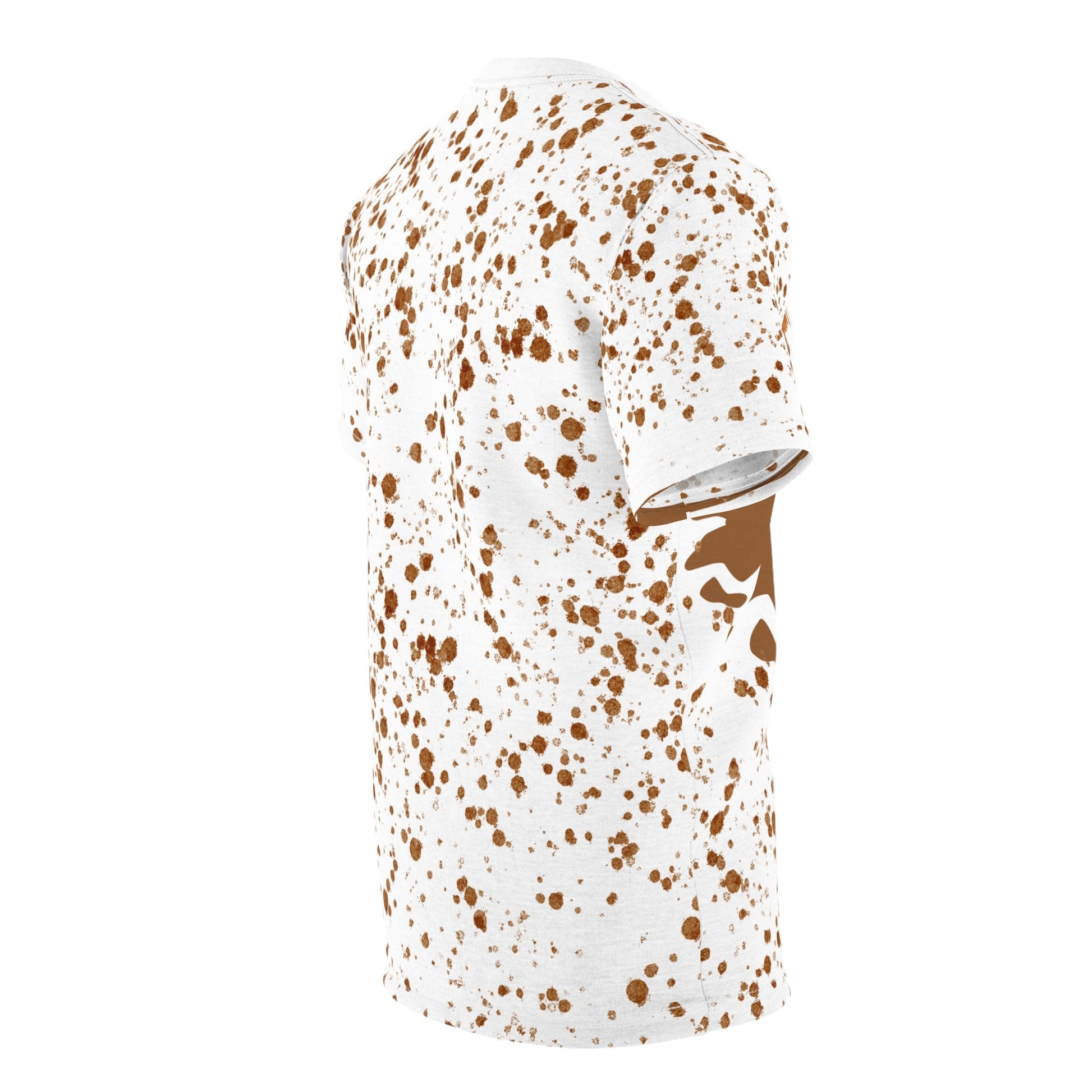 Dynamic Dirt-Biking "Mud Splatter" All Over Print Unisex Cut & Sew T-Shirt