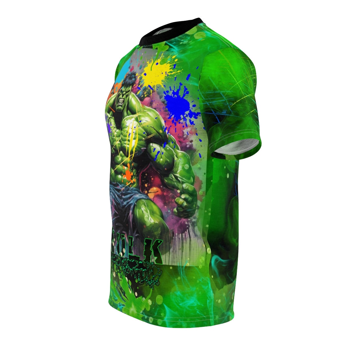 Brilliant! "Hulk" Paint-Splatter All Over Print Unisex Cut & Sew T-Shirt