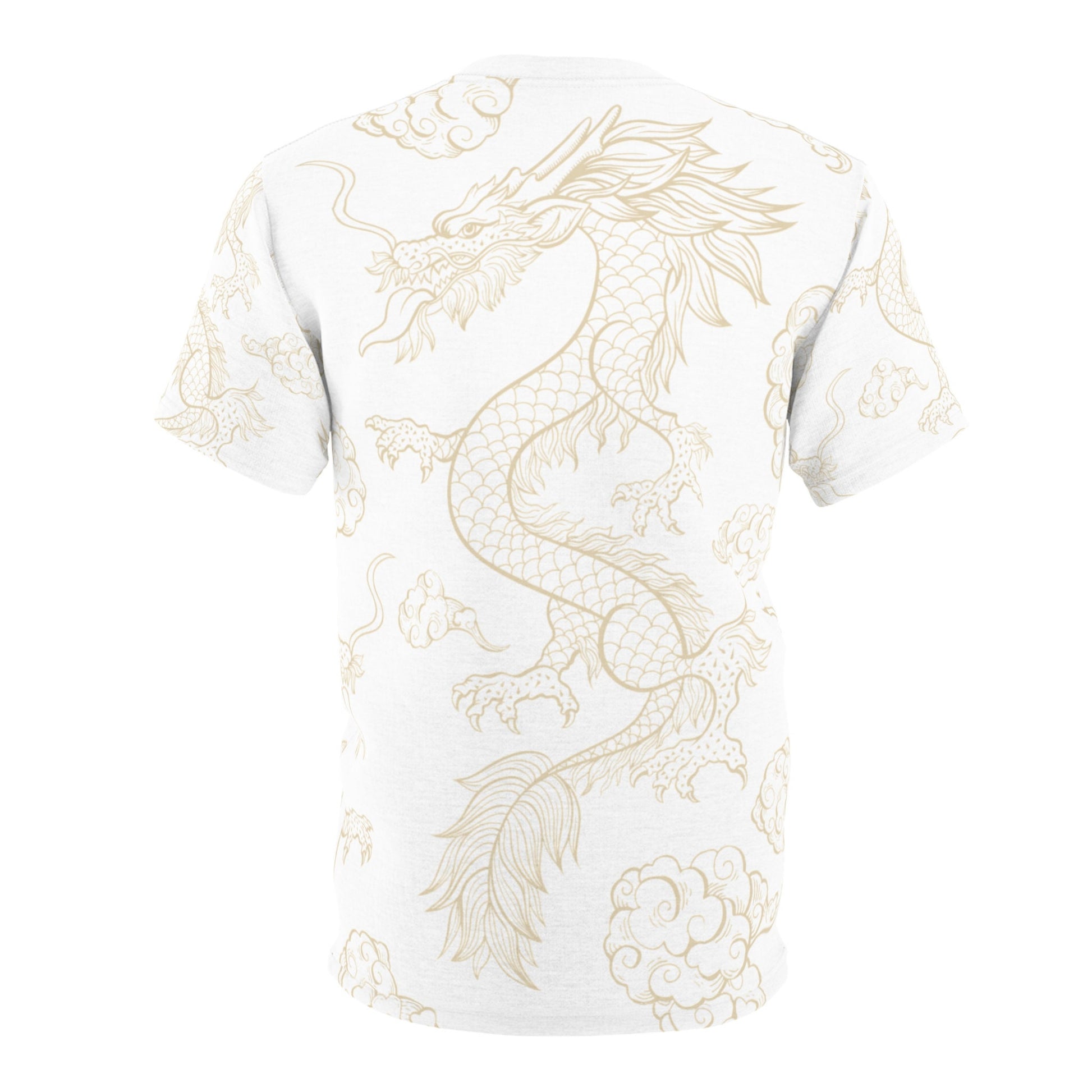 Whimsical Dragon Visage "All Over Print" Unisex Cut & Sew T-Shirt