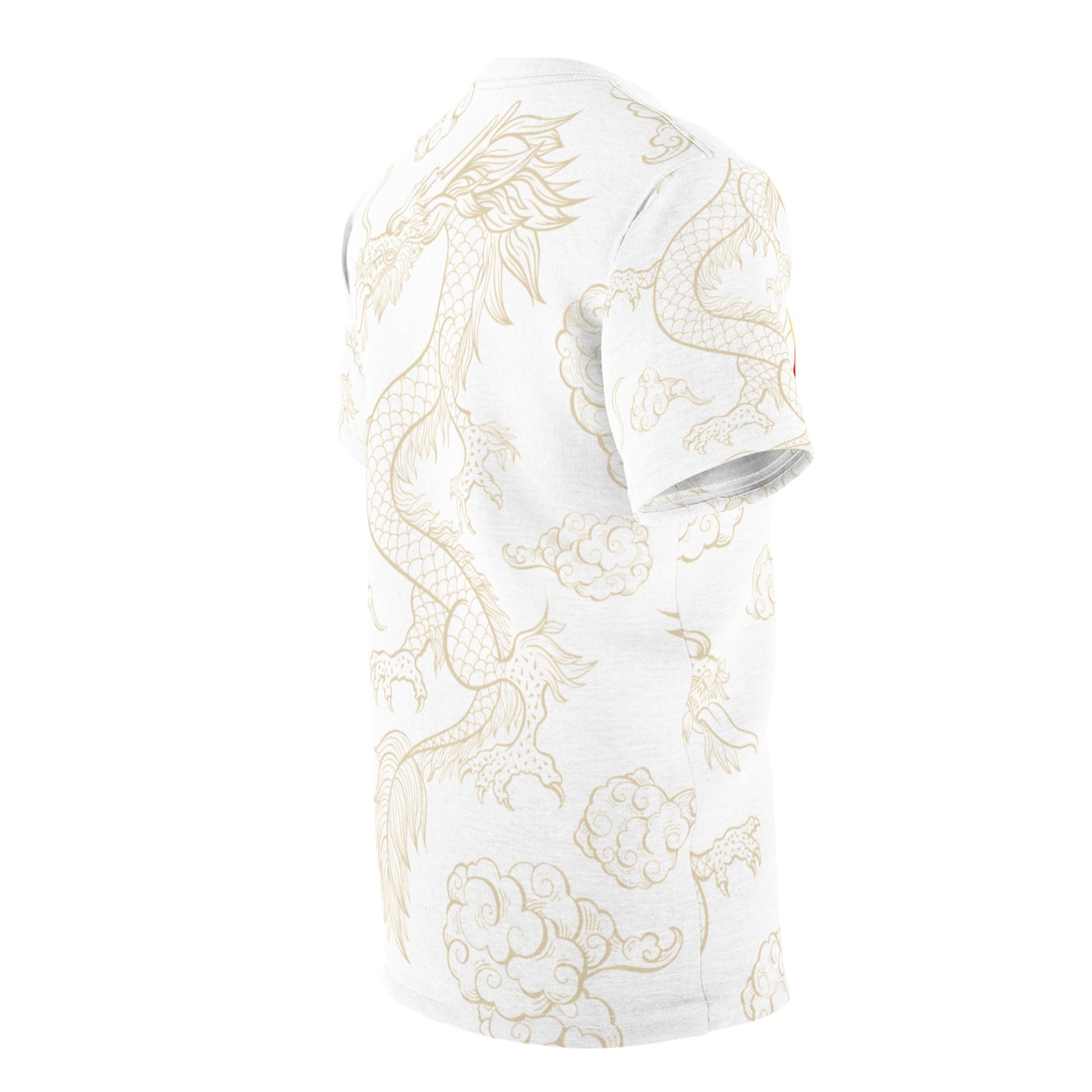 Whimsical Dragon Visage "All Over Print" Unisex Cut & Sew T-Shirt