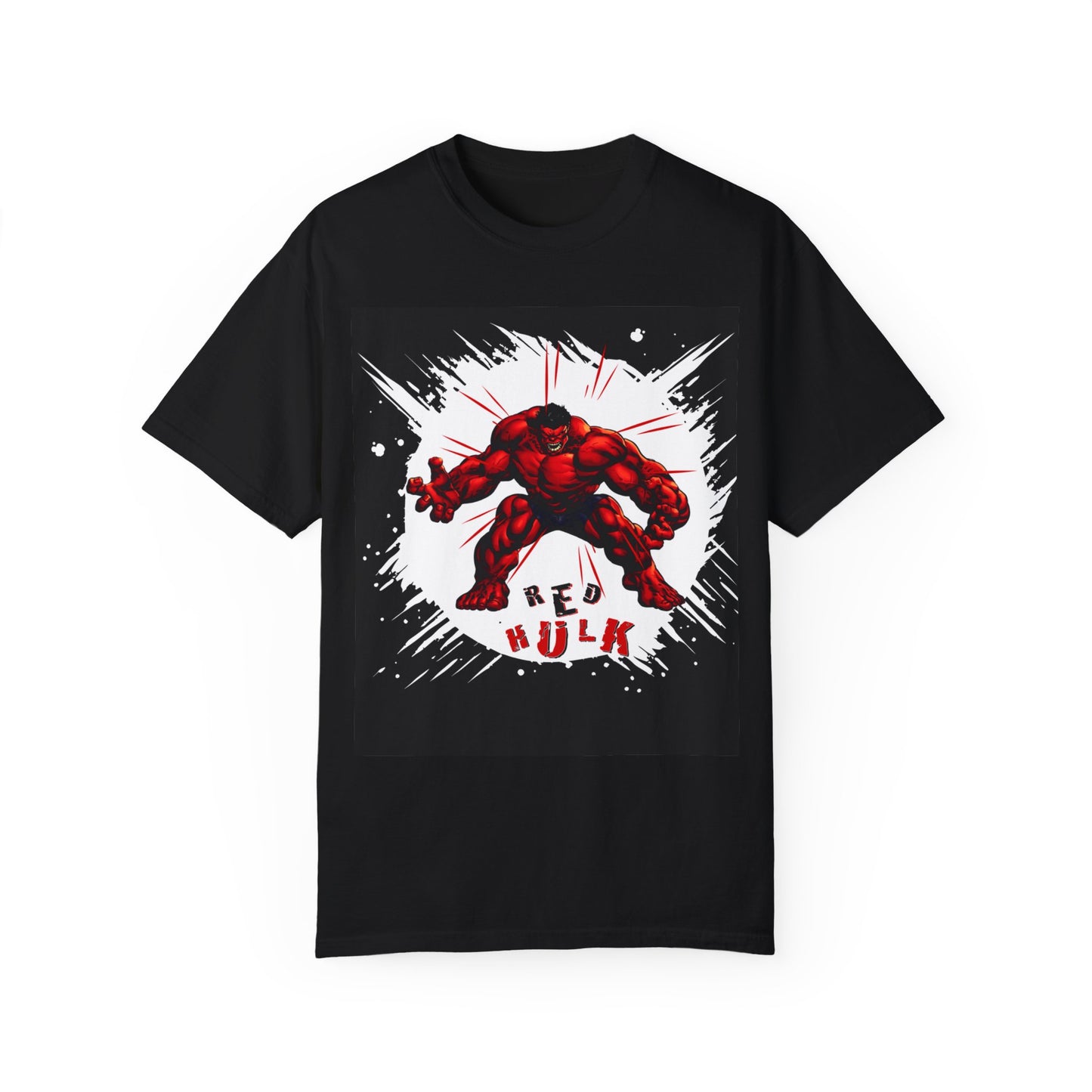 Jacked! "Red Hulk' Power Pose Comfort Color T-shirt With Designs