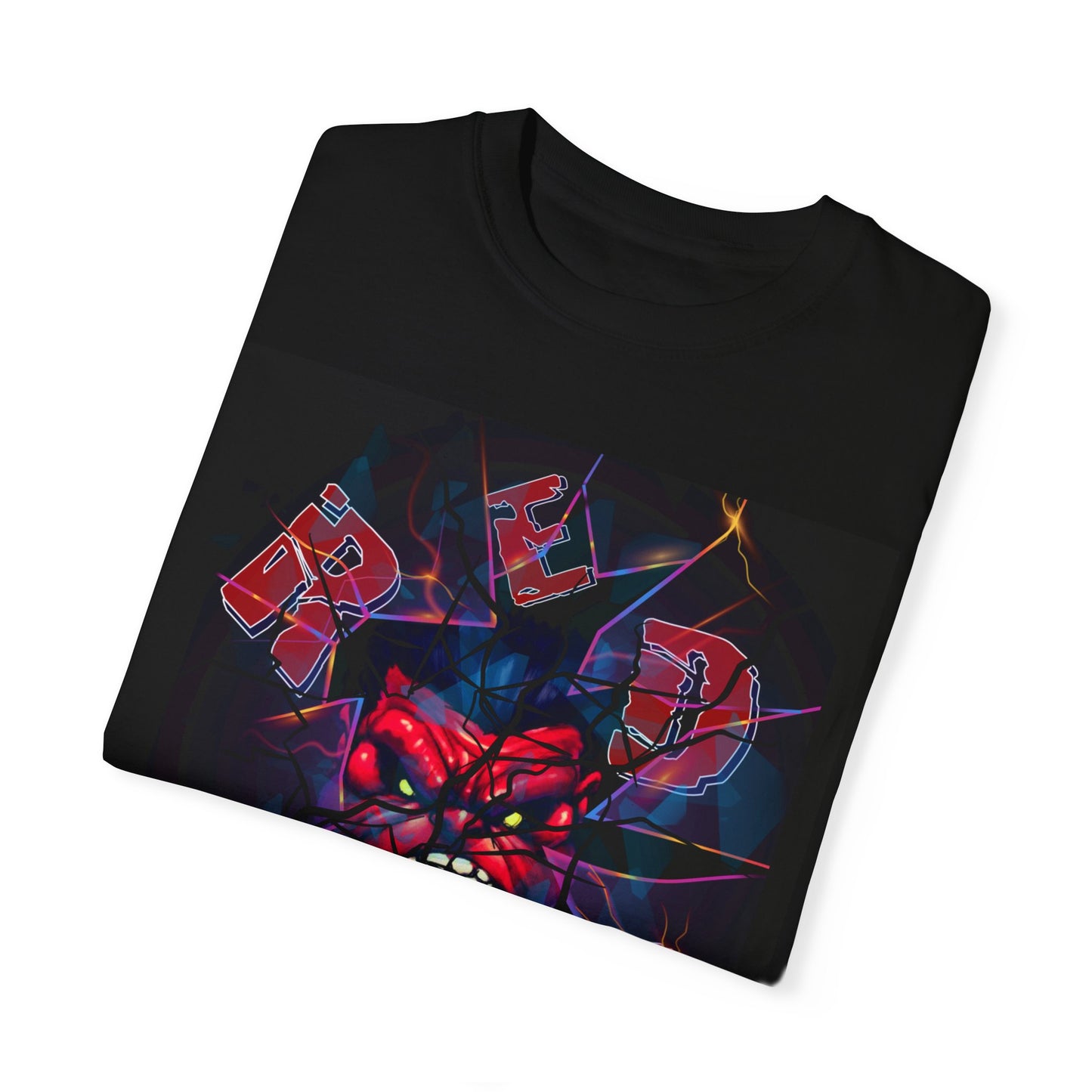 Red Hulk "Shattering Glass" Comfort Colors T-Shirt Design