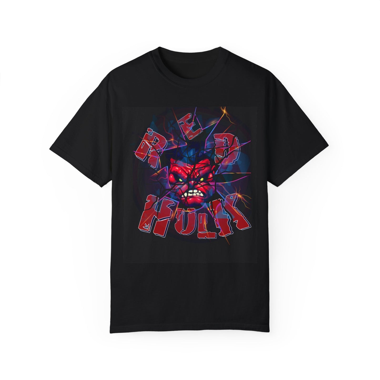 Red Hulk "Shattering Glass" Comfort Colors T-Shirt Design