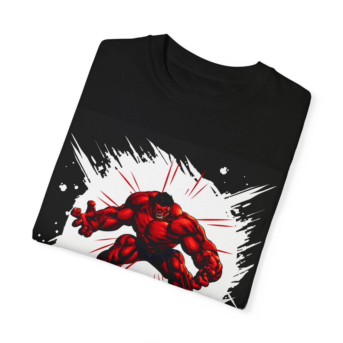 Jacked! "Red Hulk' Power Pose Comfort Color T-shirt With Designs