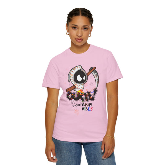Fall Halloween "Grim Reaper Vibe" Comfort Colors T-shirt