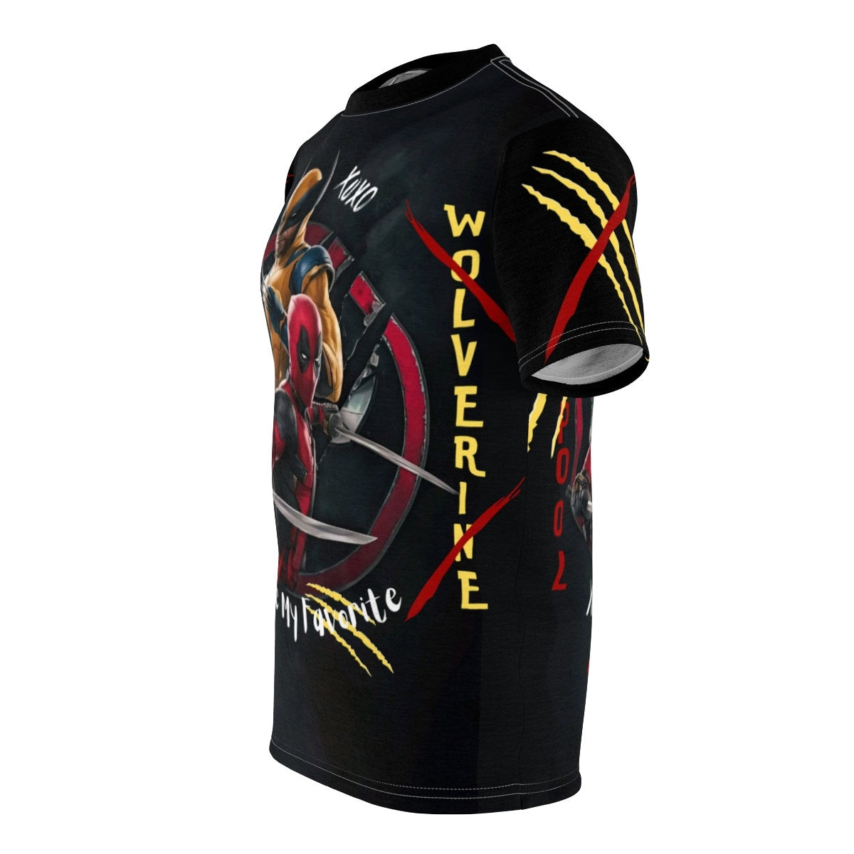 Deadpool Wolverine "You're My Favorite" Unisex Cut & Sew T-Shirt (AOP)